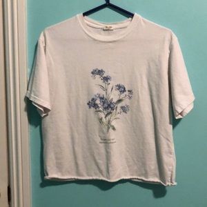 brandy melville forget me not floral shirt